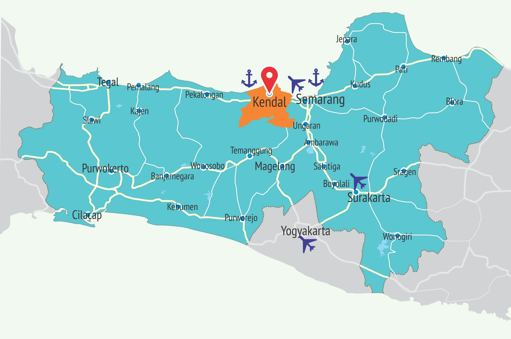 map kendal